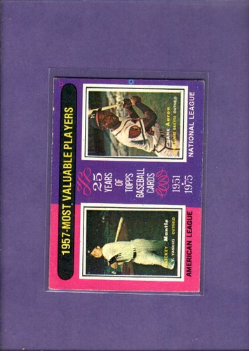 1957 MVP's: Mickey Mantle, Hank Aaron #195