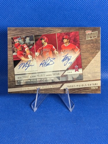 Mike Trout, Albert Pujols, Shohei Ohtani #TN-9